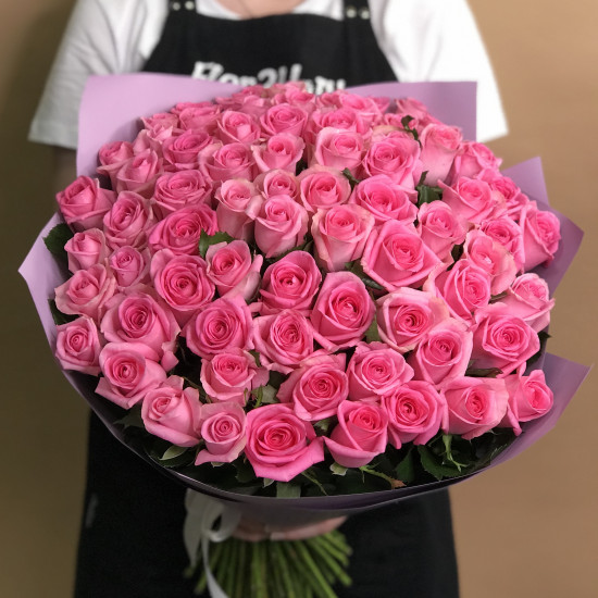 Букеты из роз Букет из 71 розы (70 см)