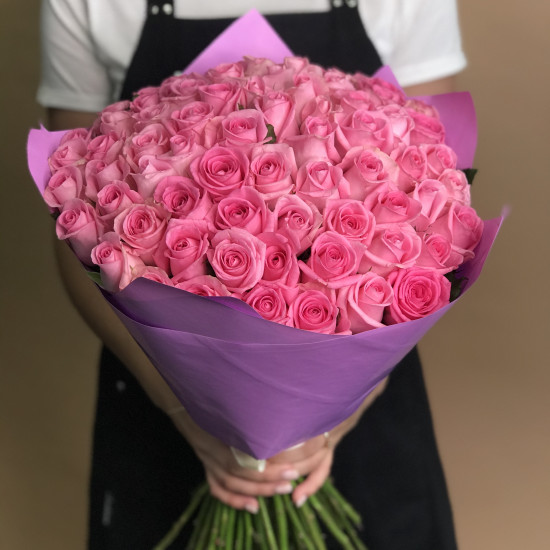 Букеты из роз Букет из 75 роз (50см)