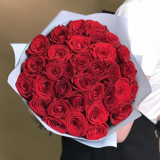 Розы Букет из 33 красных роз (40 см)