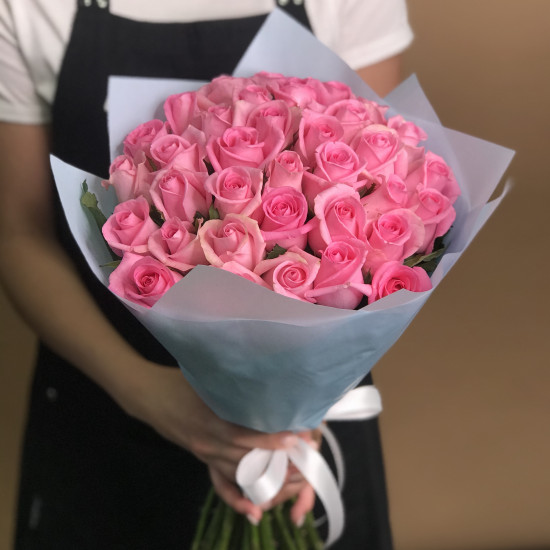 Букеты из роз Букет из 35 роз (70 см)